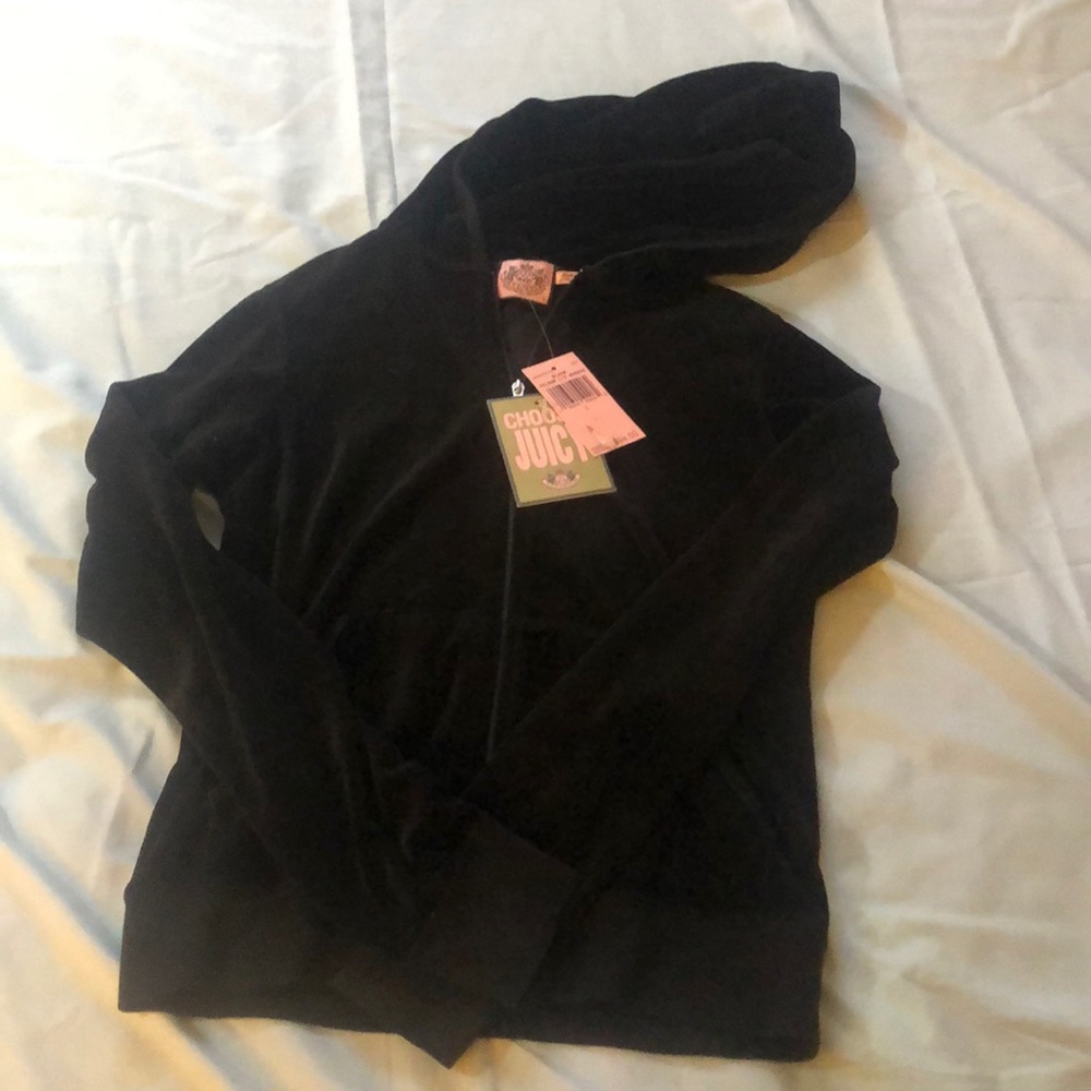 NWT Black Juicy Couture Zip Hoodie